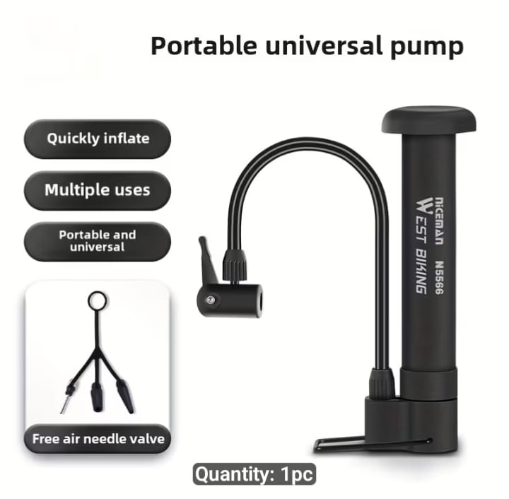 1PC Portable Multifunctional Bike & Ball Air Pump