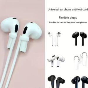 2PCS Soft Silicone Wireless Earphone Anti-Loss Sports Straps