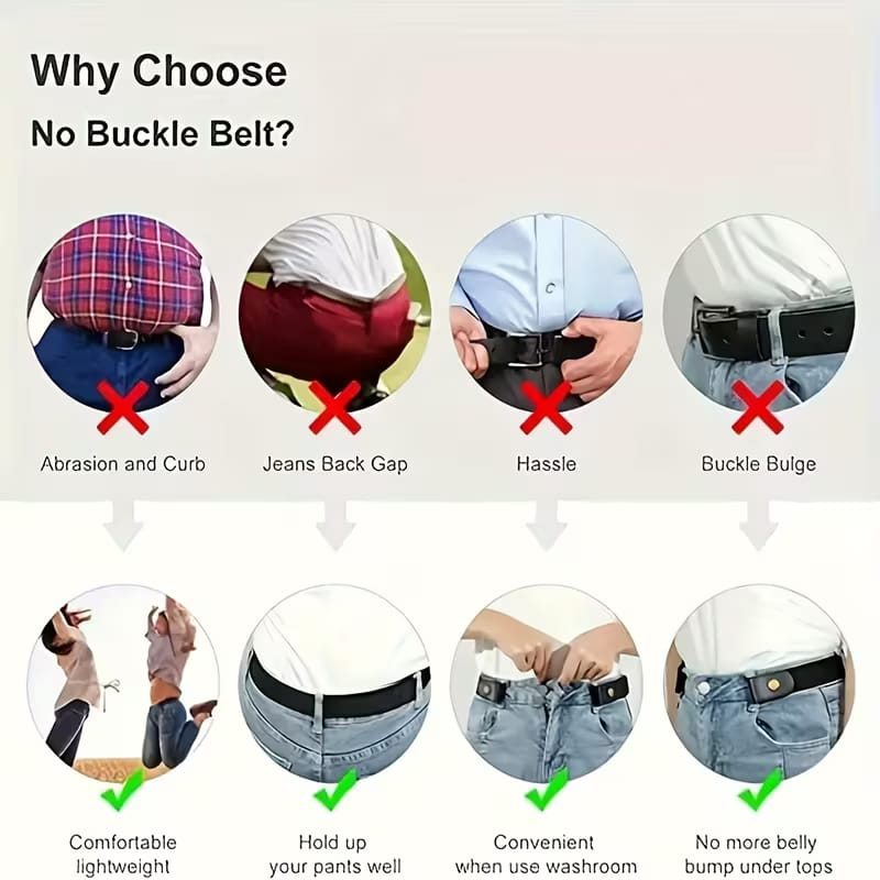 1PC Invisible Elastic Stretch Belt – Unisex