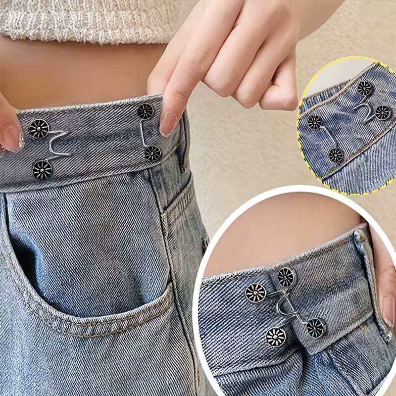 1 Set Invisible Adjustable Waist Reduction Buckle Pins