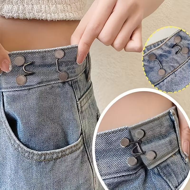 1 Set Invisible Adjustable Waist Reduction Buckle Pins