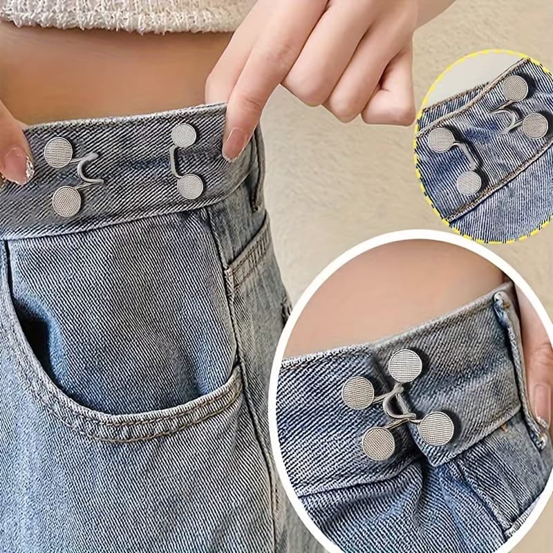 1 Set Invisible Adjustable Waist Reduction Buckle Pins