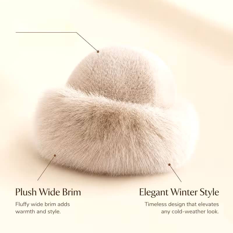 Women's Winter Plush Bucket Hat