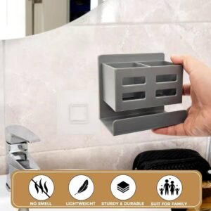 No-Drill Wall-Mounted Bathroom Organizer
